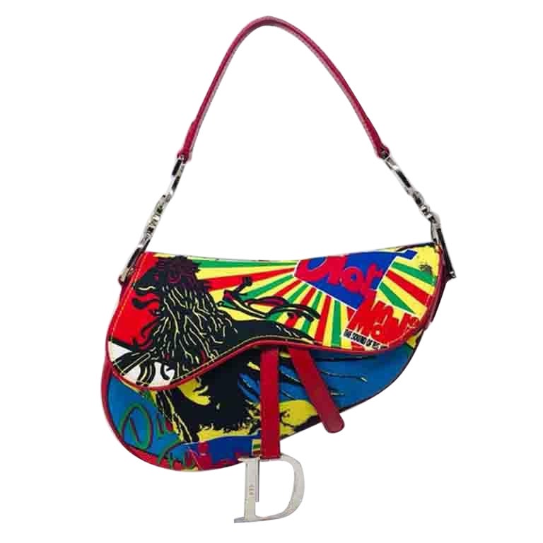 Christian Dior Bob Marley Saddle Bag John Galliano at 1stDibs