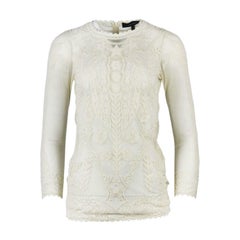 Isabel Marant Diane Embroidered Cotton Mesh Top