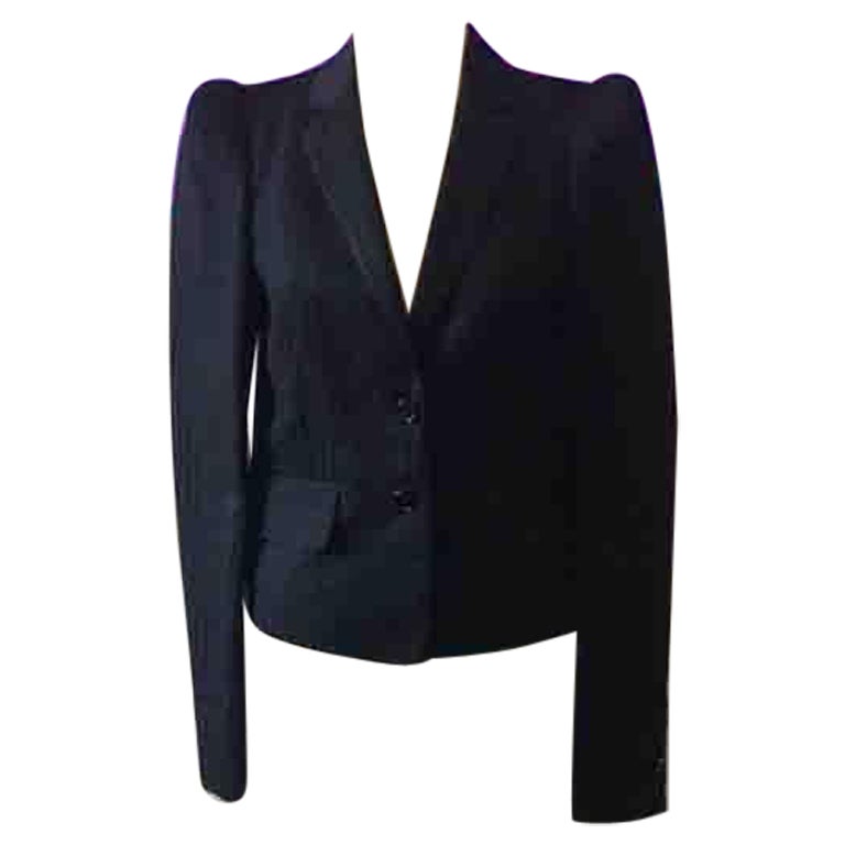 Gucci Women’s Black Tuxedo Smoking Jacket For Sale