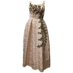 1950s Pink Sequinned Gown