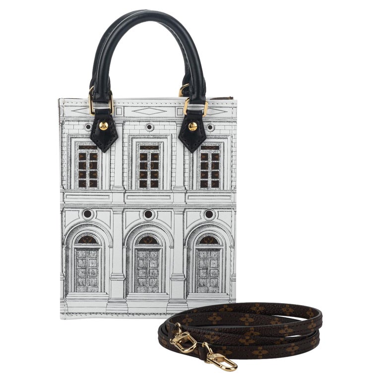 Louis Vuitton x Fornasetti Alma BB Black/White in Printed Patent Calfskin  Leather with Gold-tone - US