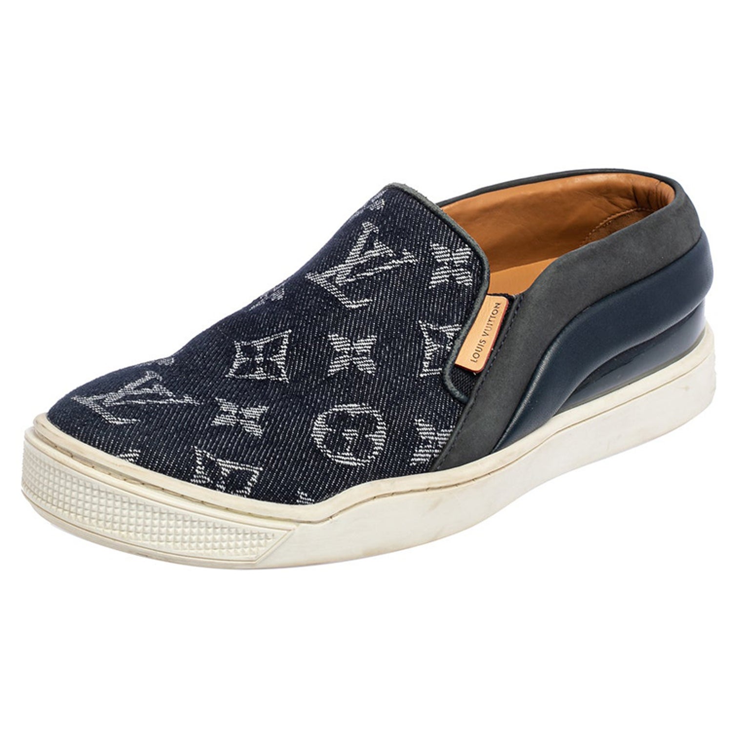 Louis Vuitton Denim Trainers - 7 For Sale on 1stDibs