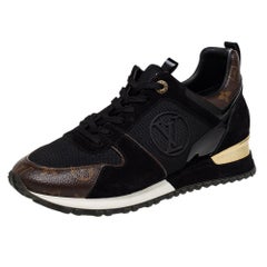 Louis Vuitton Black/Brown Monogram Canvas Run Away Low Top Sneakers Size 40