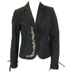 Kenzo Black Embellished Beaded Jacket
