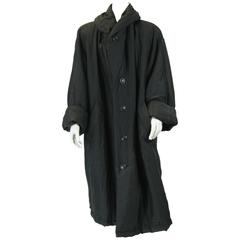 Issey Miyake Black Oversize Windcoat
