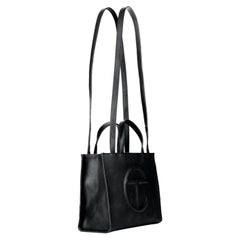 Used Telfar Medium Black Shopping Bag