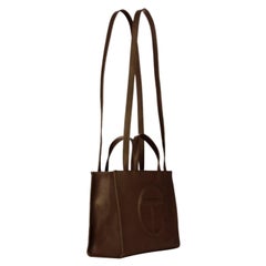 Used Telfar Medium Chocolate Shopping Bag