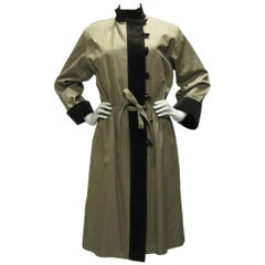 Vintage Yves Saint Laurent Cotton & Corduroy Trench Coat