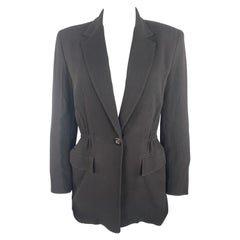 Vintage Emanuel Ungaro Brown Blazer Jacket, Size 2/36