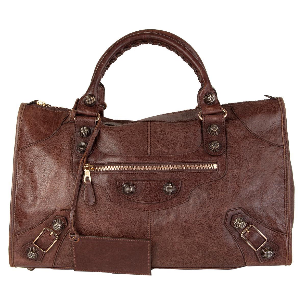 Balenciaga Brown Leather GH City Bag For Sale at 1stDibs