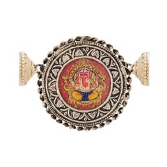 Rust Ganesh Dharma Necklace Pendant
