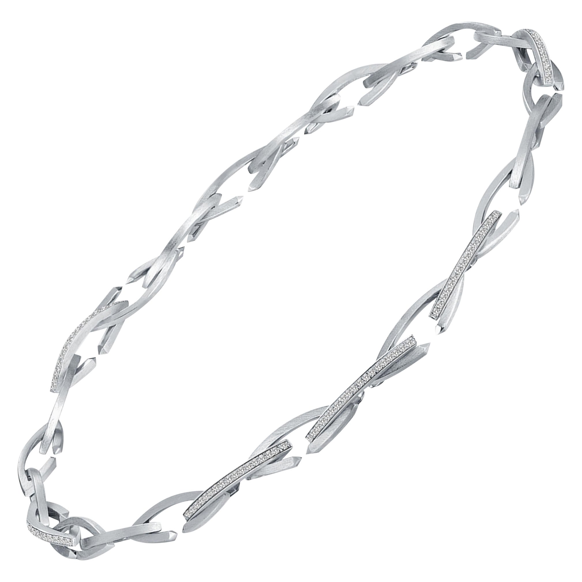 Fei Liu Personalised Cubic Zirconia Sterling Silver Necklace Bracelet