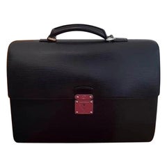 Louis Vuitton Black Epi Leather Robusto 2 Compartment Briefcase