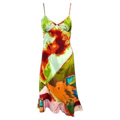 Jean Paul Gaultier c.1990 Vintage “Portraits” Print Dress