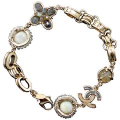 Chanel Gold CC Quatrefoil Bracelet