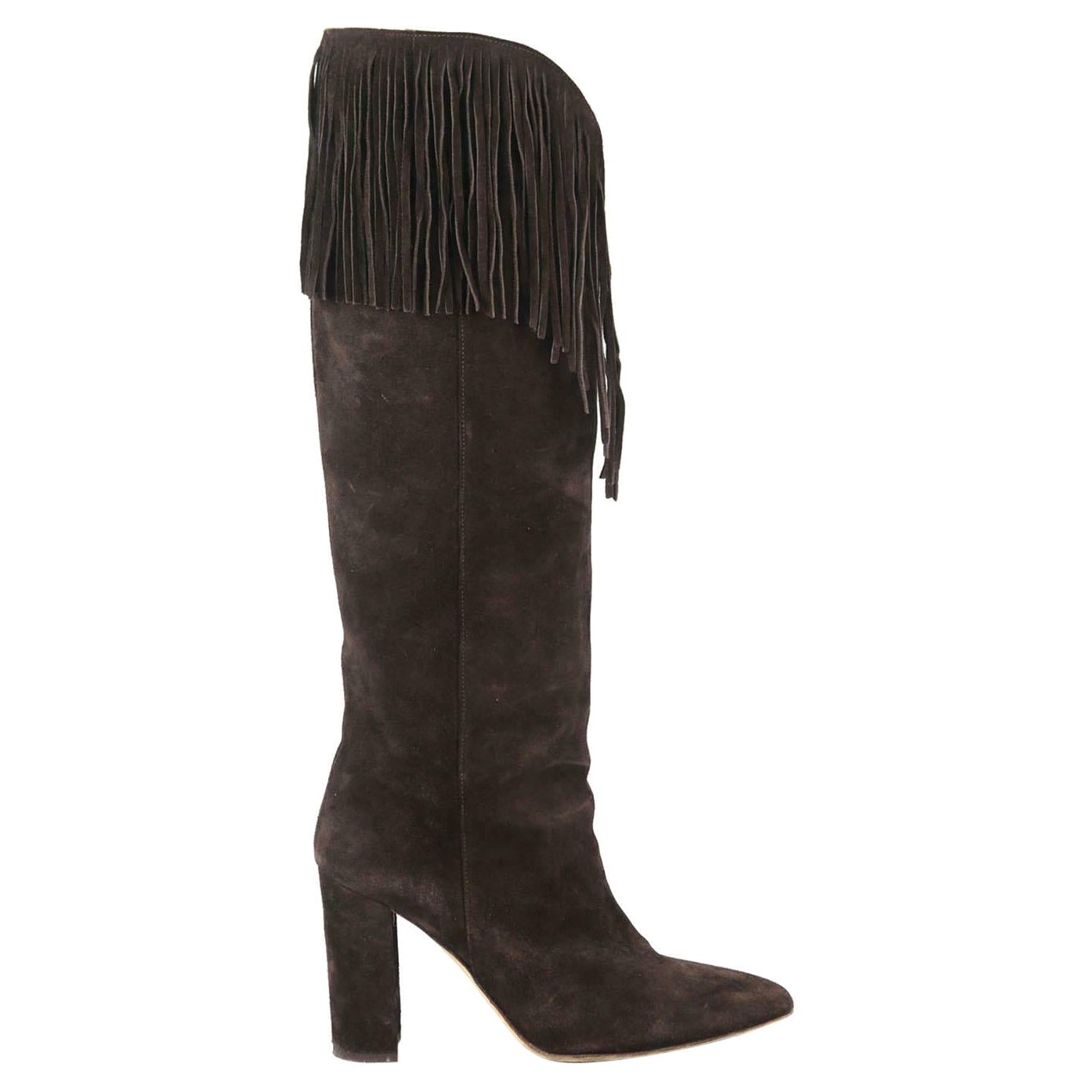 Paris Texas Snake Effect Leather Knee High Boots