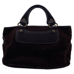 Celine Brown Suede C Macadam Boogie Bag Tote Handbag