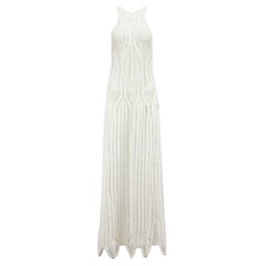 Rosetta Getty Crocheted Cotton Blend Maxi Dress