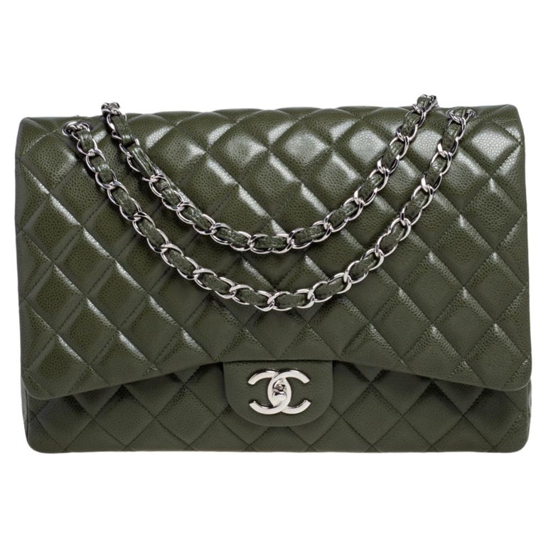 Chanel, Beige Caviar Classic Double Flap Bag