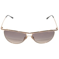 Tom Ford Gold Helene Aviator Sunglasses