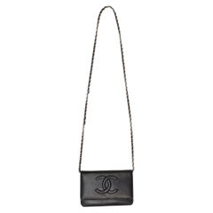 Chanel Black 2017 Timeless Wallet On Chain