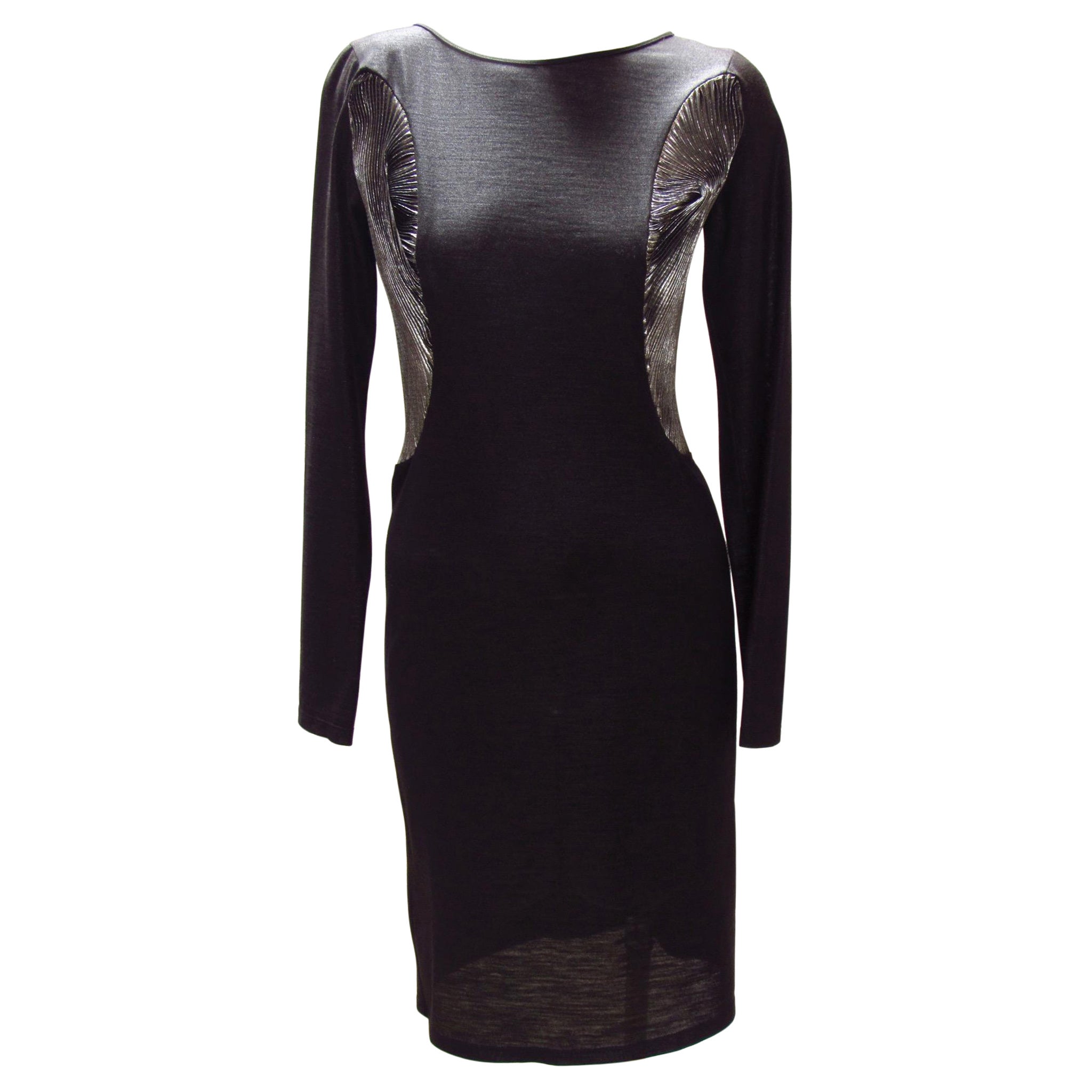 Hussein Chalayan Black and Silver Dress