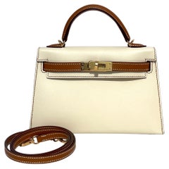 Hermes Kelly 20 Mini II Sellier NATA GOLD EPSOM Gold Hardware Z