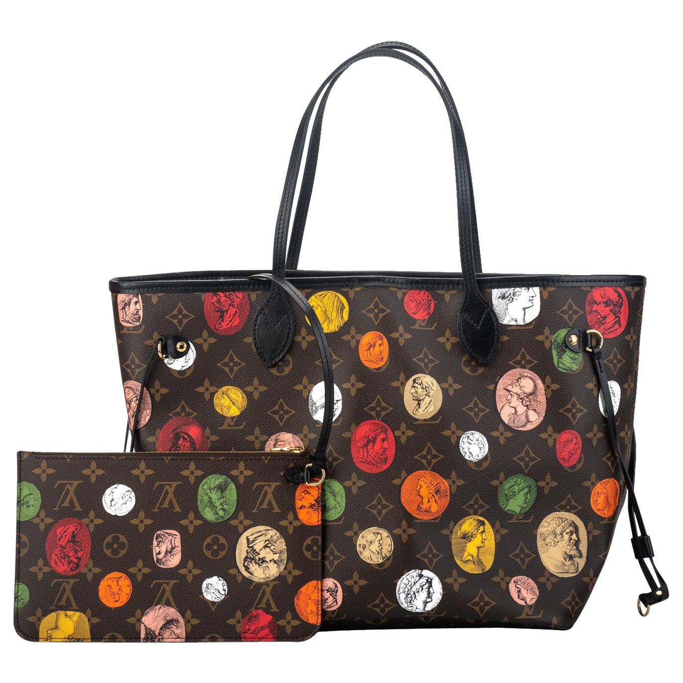 New Louis Vuitton Limited Edition  Fornasetti Neverfull Tote Bag in Box
