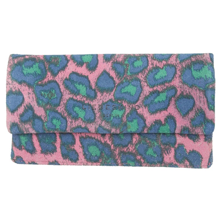 Liebeskind Light Pink and Multicolor Leopard Print Wallet at 1stDibs