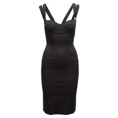 Dolce & Gabbana Black Fitted Bustier Dress