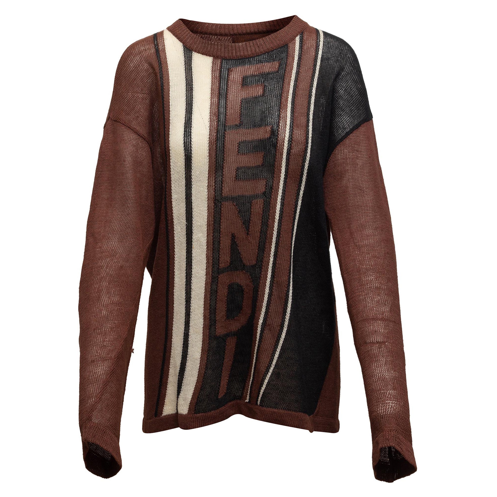 fendi brown sweater