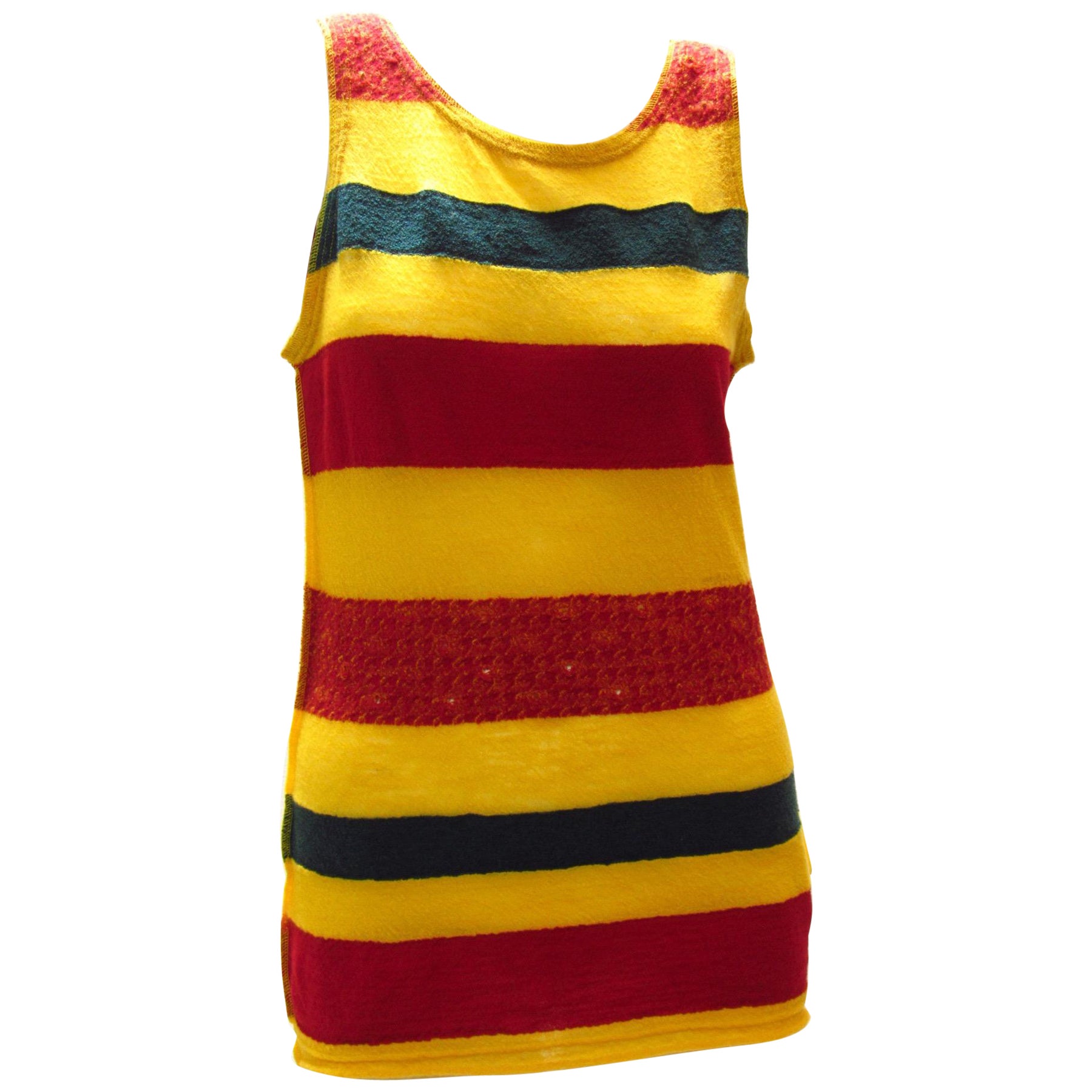 Junya Watanabe Striped Wool Tank