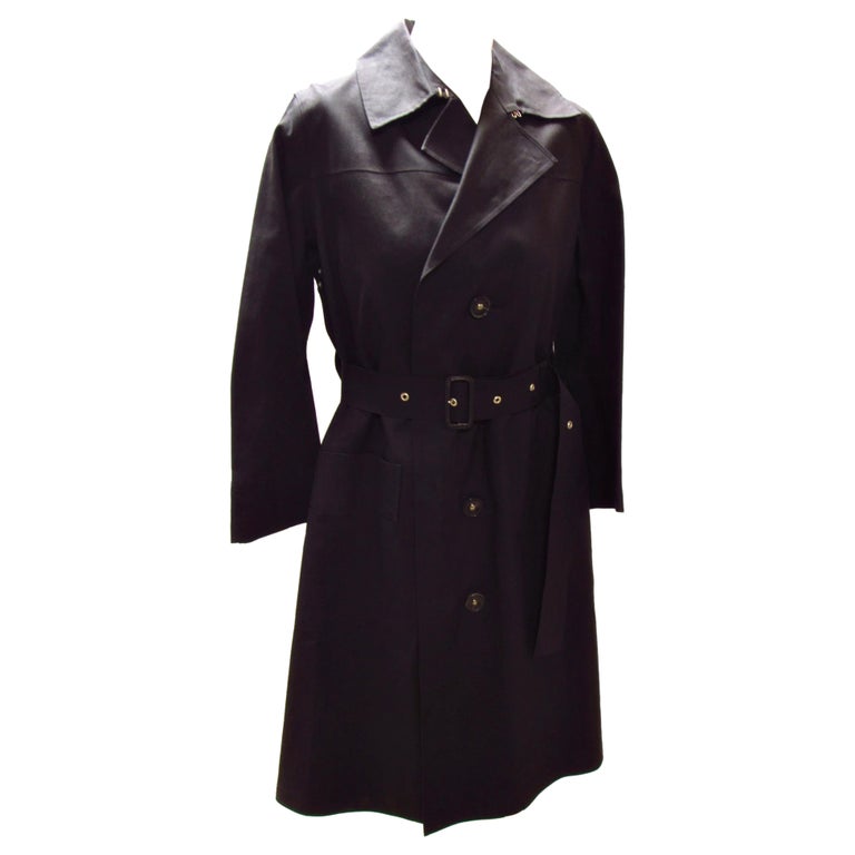 ジャケット・アウター Yohji Yamamoto Leather Trench Coat Yohji Yamamoto Leather Trench Coat