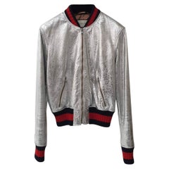 Giacca bomber metallizzata Gucci Silver
