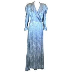 Art Deco Silver and Blue Lame Wrap 7