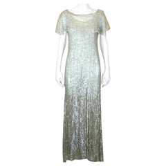 Elegante abito francese Art Deco con lustrini