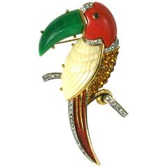 Hattie Carnegie Toucan Brooch 3