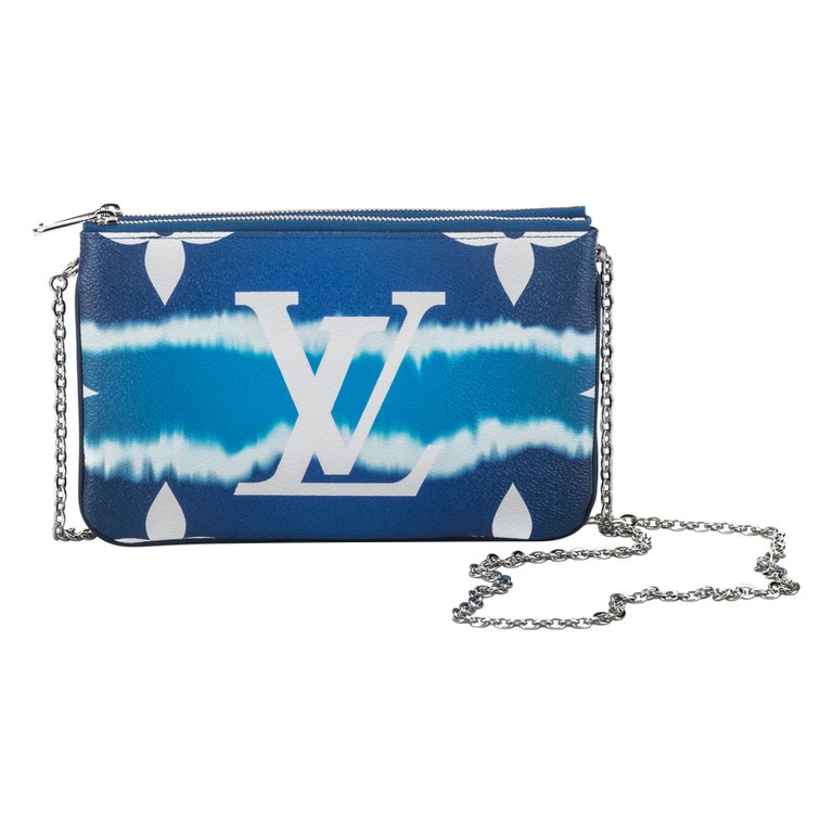New Louis Vuitton Blue Crossbody Pochette Bag in Box