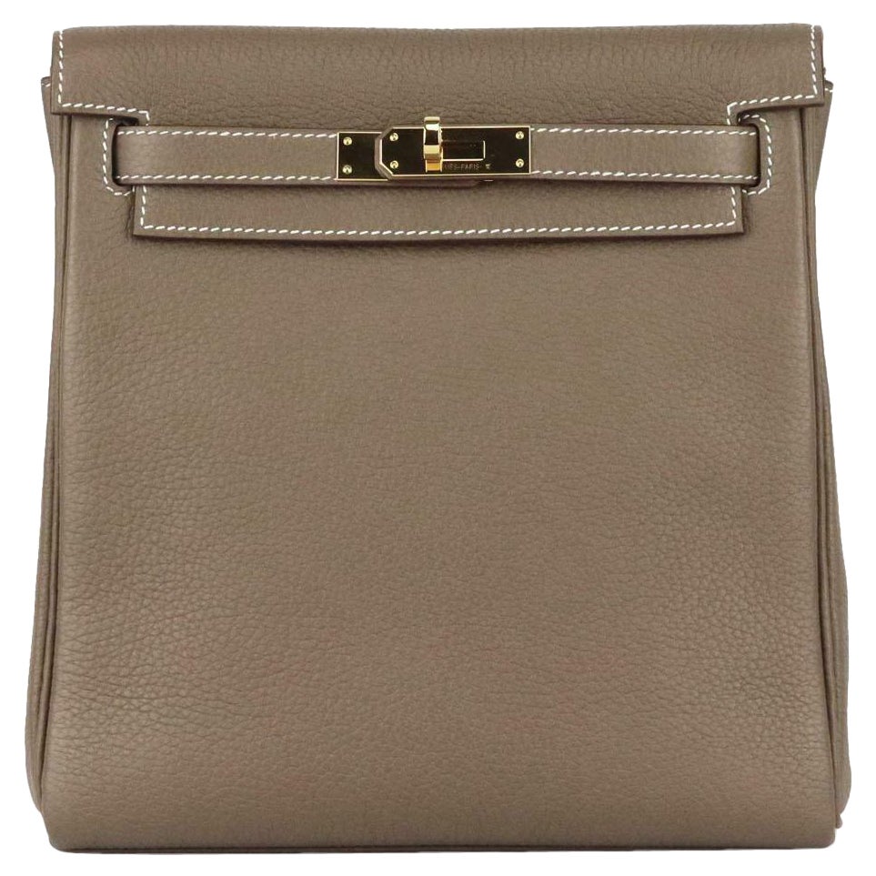 Hermès 2019 Kelly Ado II 22cm Clemence Leather Backpack
