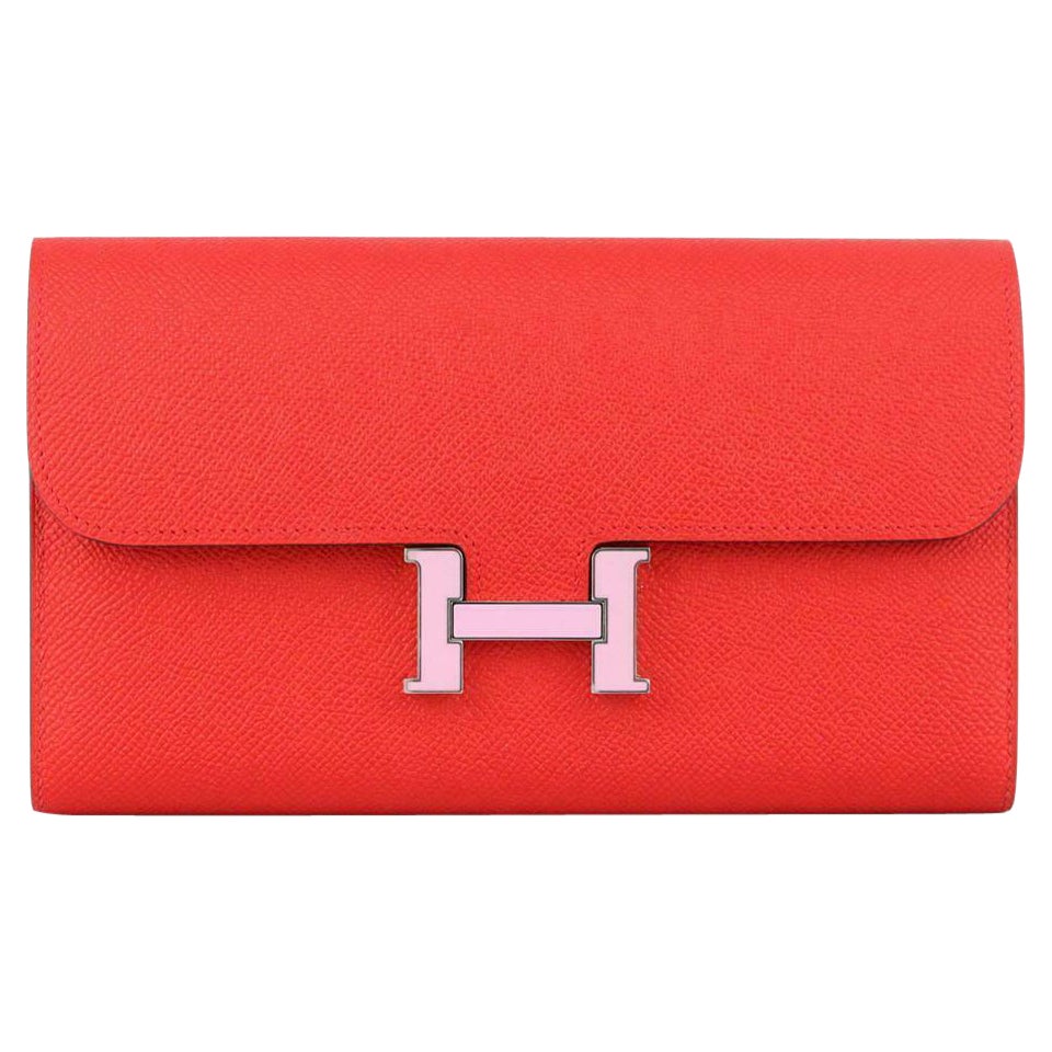 Hermès 2019 Constance Epsom Leather Long Wallet