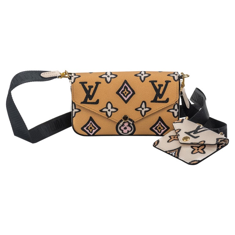 New in Box Louis Vuitton Multi Green Crossbody Pouch Bag at 1stDibs