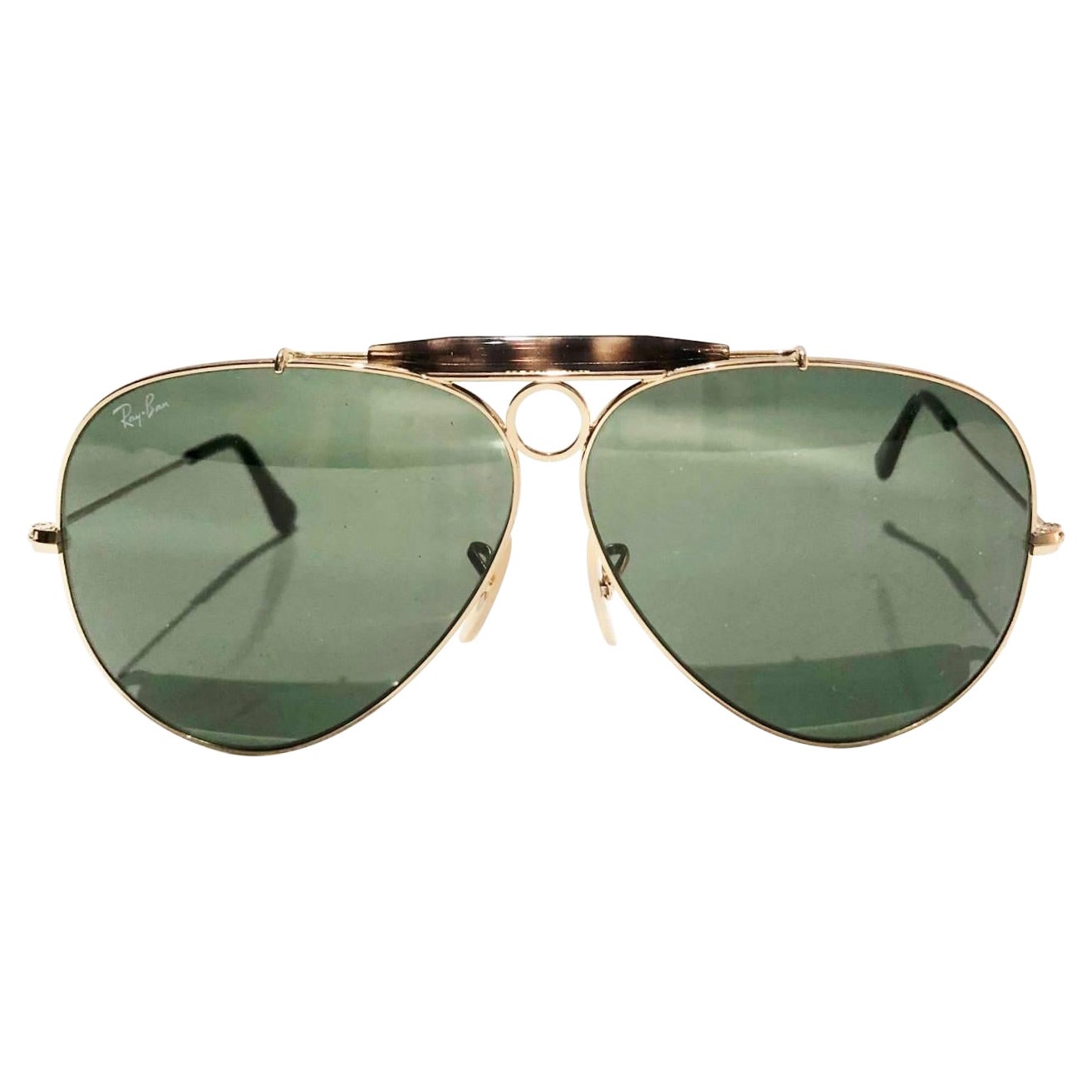 Ray Ban Aviator Shooter Gold Frame Sunglasses At 1stDibs Shooter 