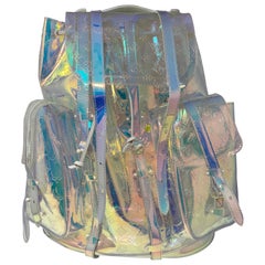 Louis Vuitton ss19 Virgil Abloh Debut Prism Transparent Patches Windbreaker  For Sale at 1stDibs