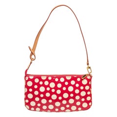 Louis Vuitton Red Monogram Vernis Leather Pochette Kusama Infi Bag