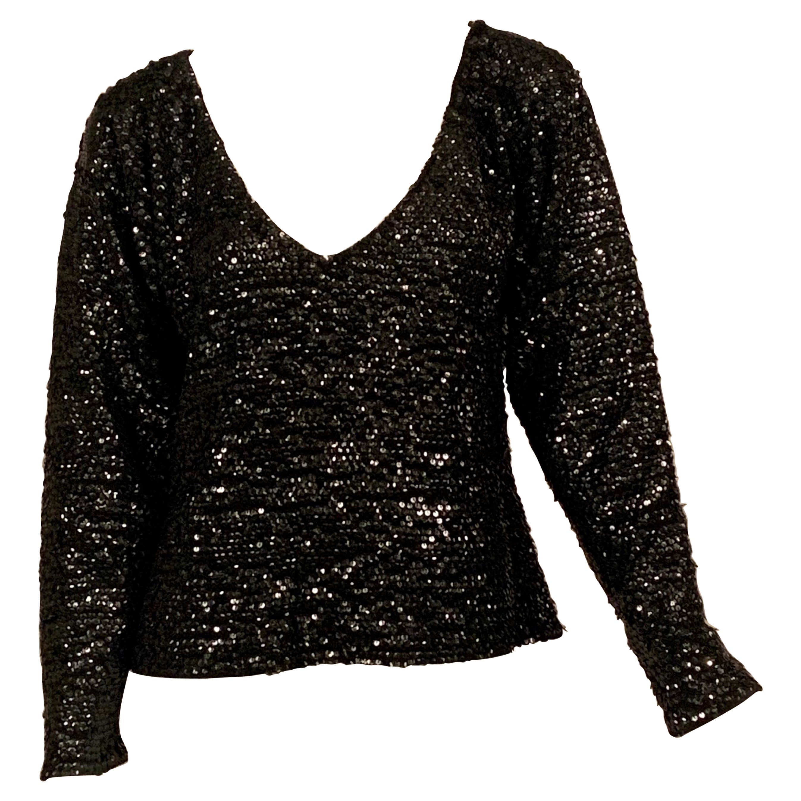 Jaren '80 90 Womens Sweater Sequins Design M EXTRA ENERGIE Kleding Dameskleding Sweaters Pullovers 