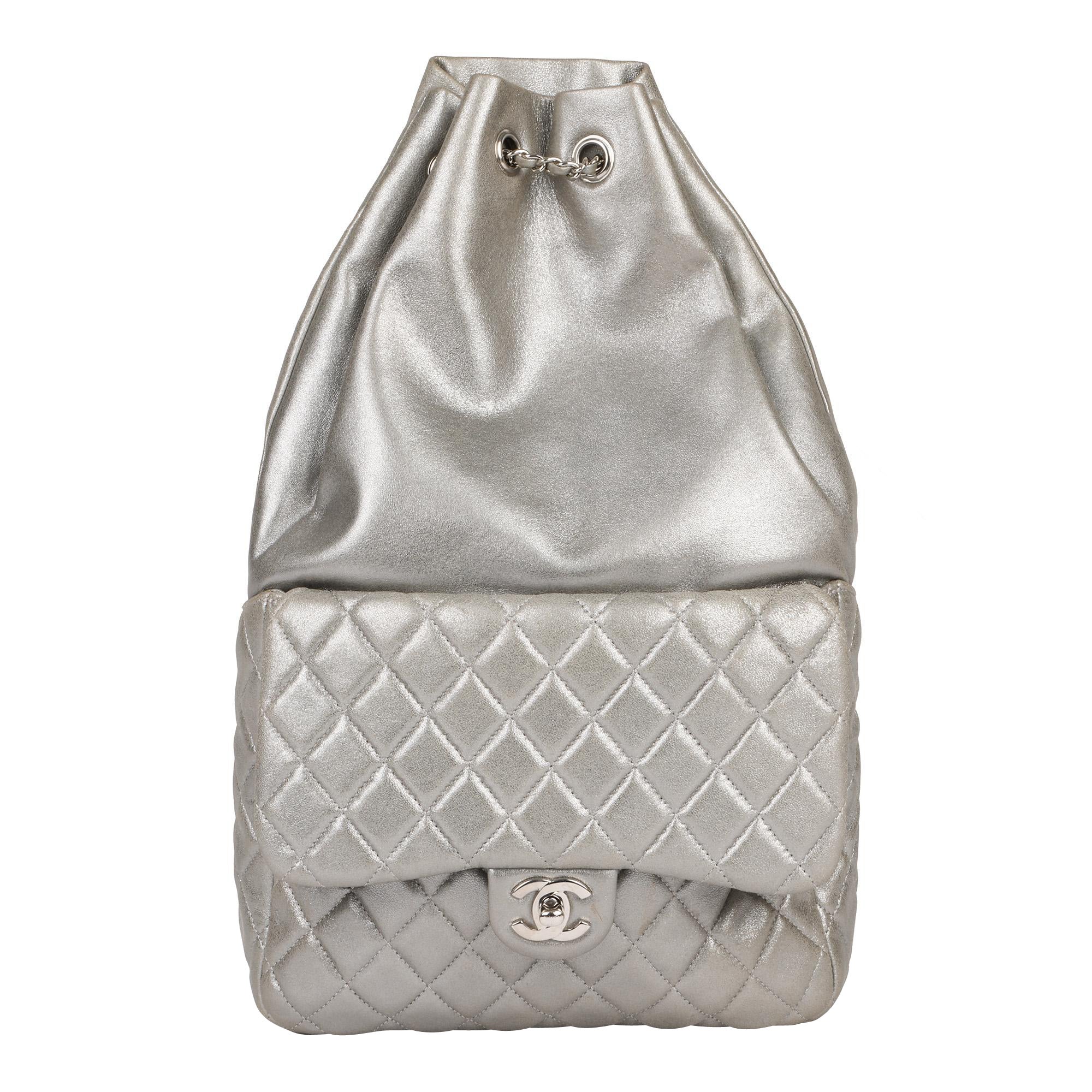 Chanel Metallic Gold Quilted Leather Small Seoul Backpack Chanel