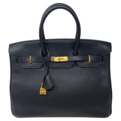 Hermes Birkin Black 35 Bag