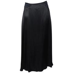 Yohji Yamamoto Asymmetrical Satin Skirt