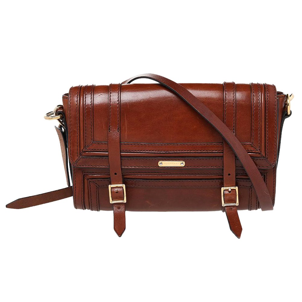Burberry Brown Leather Bridle Doyle Shoulder Bag