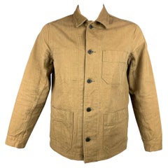ONI Size 42 Olive Wash Canvas Patch Pockets Jacket
